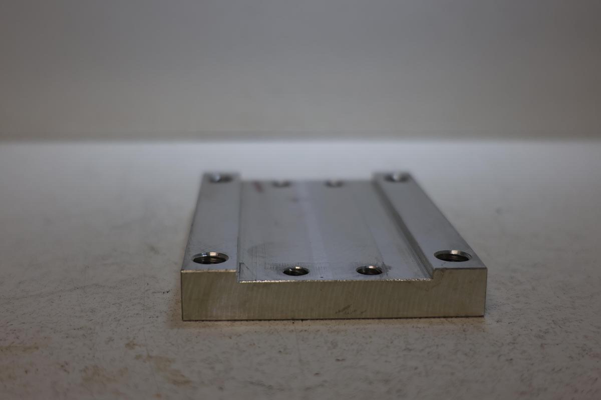 Used Aluminum Mounting Plate 1/2" Thick Linear Motion Pneumatic Cylinder SMC Metal Work GHA-186