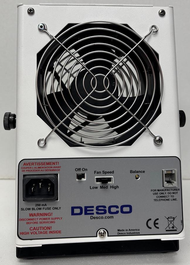 Used Desco, High Output Bench Top Ionizer, 60505, GHC-