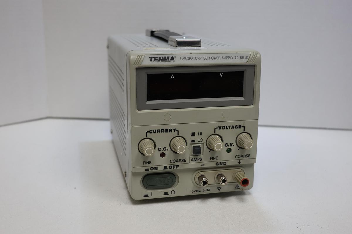 Used Tenma 72-6610 DC Bench Power Supply Adjustable CV/CC Tested Working