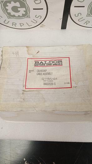 Used Baldor CBLH030KP Cable Assembly G116/0101 WA00052B-10 GH-A27