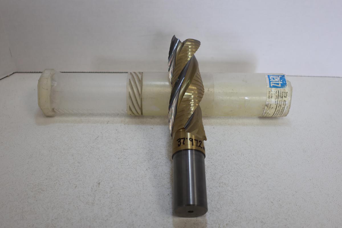 Used Leitz Marathon Spiral Router Cutter 37.972mm Resharpened 8" OAL HC