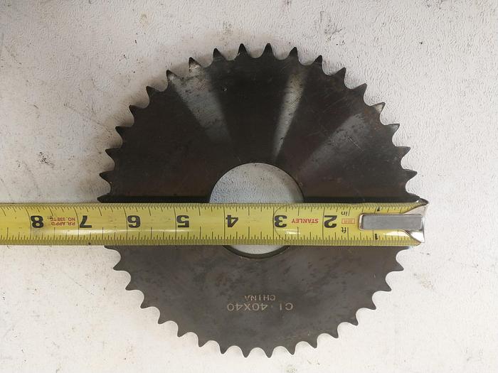 40X40 Weld-ON Sprocket 40 Teeth for #40 Roll Chain 2in id shaft 6.5in OD GH601