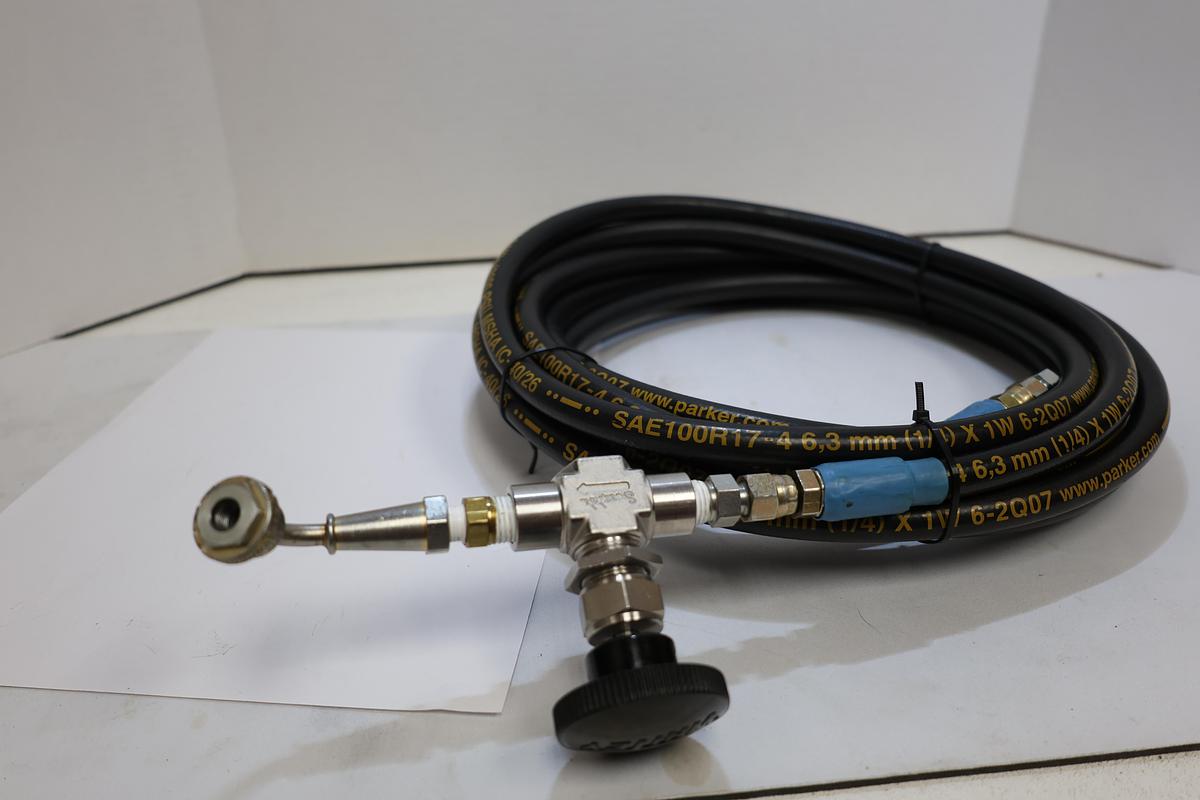 Used ACE SS-RF4 Stainless Needle Valve Parker 3000 PSI Hose Assembly 15FT