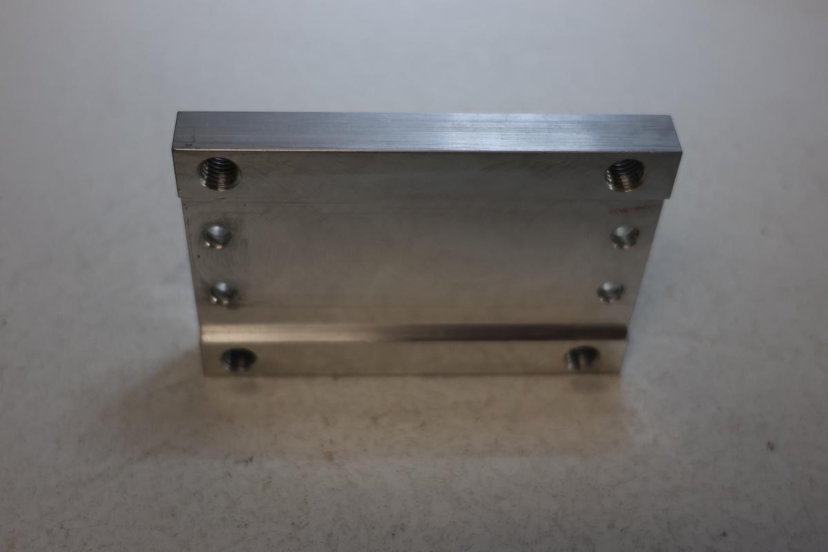 Used Aluminum Mounting Plate 1/2" Thick Linear Motion Pneumatic Cylinder SMC Metal Work GHA-186