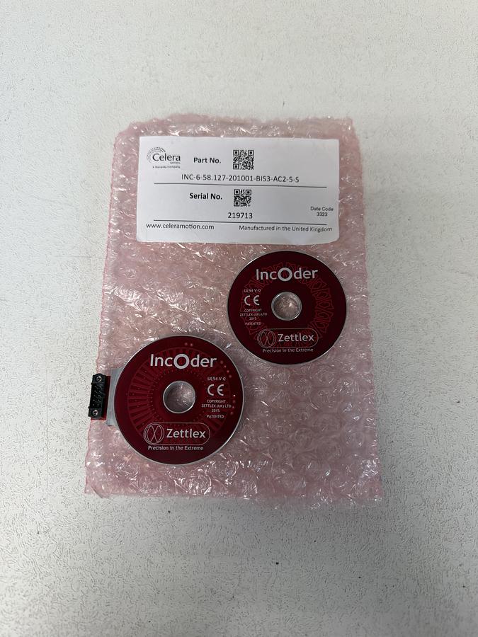 Used New-Celera Motion INC-6-58.127-201001-BIS3-AC2-5-S Encoder 58mm BiSS-C 5V GHC-47 