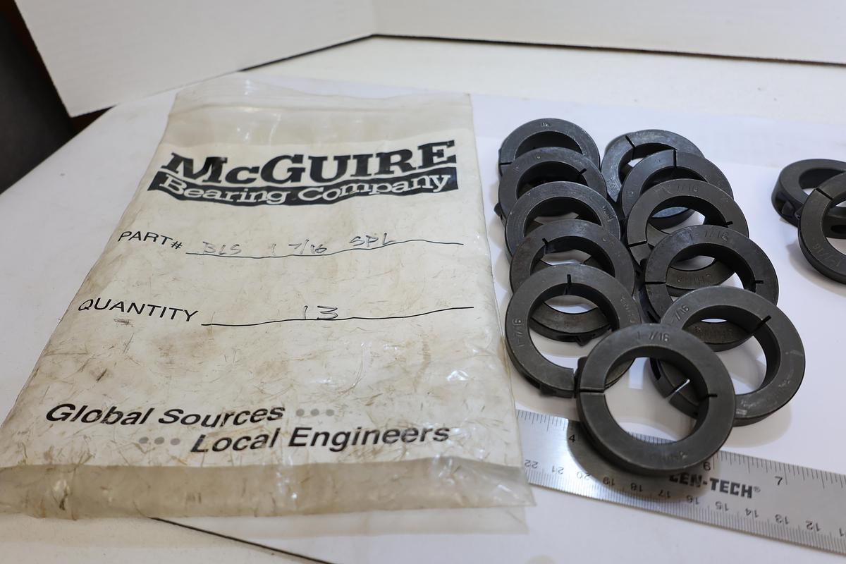 Lot of 16 McGuire 1-7/16" Shaft Collars Split Clamp 1 & 2 Piece New