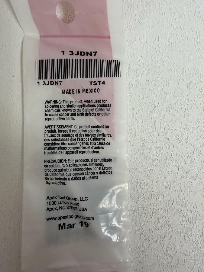 Used Weller TST4 Screwdriver Tip 0.187" / 4.74mm