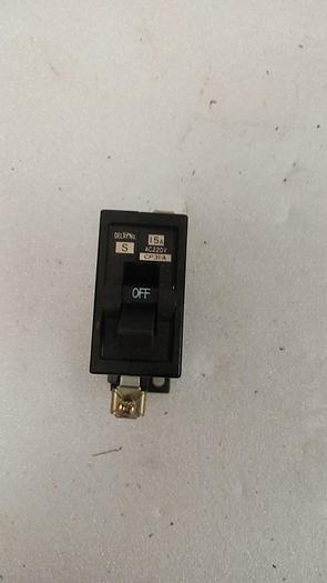 Used HITACHI CP31-A CIRCUIT PROTECTOR 15A 220VAC 1-POLE DELAY No. S GHA-157-C3