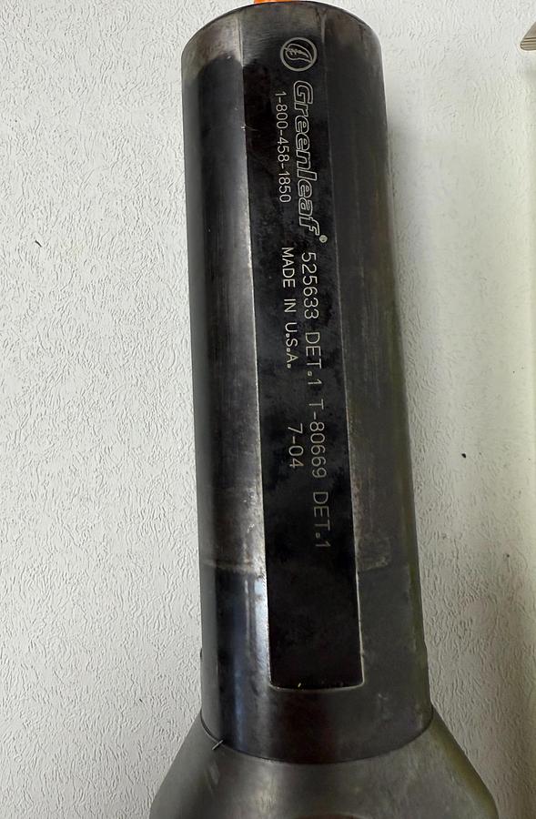 Used Greenleaf Tooling 525633 DET.1 T-80669 DET.1