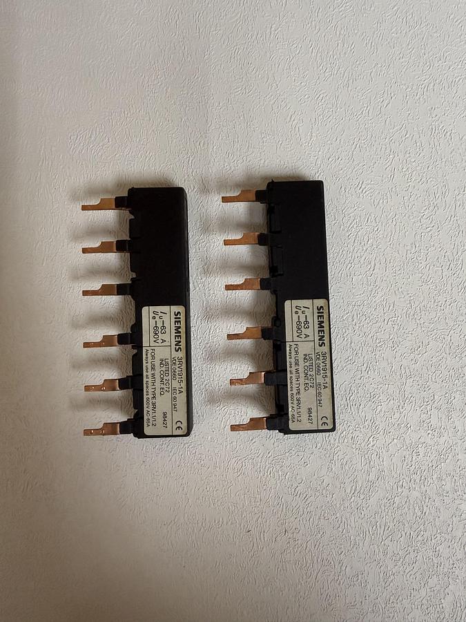 Used (Lot of 2) Siemens 3RV1915-1A Line Side Feeder GHC-36