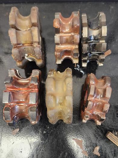 Used Lot of 6 - Assorted Sizes Used Concave Milling Cutters 3"-3-1/4" Diam - GHB-49