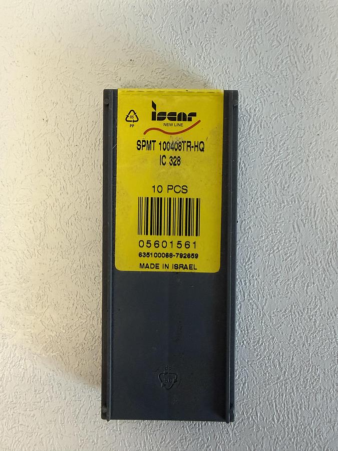 Used ISCAR SPMT 100408TR-HQ New Carbide Inserts IC328 4pcs