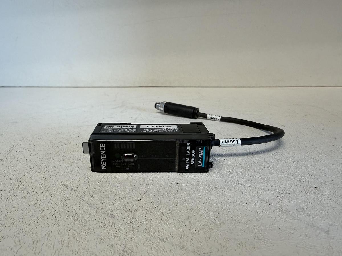 Used KEYENCE LV-21AP Laser Sensor Amplifier Digital PNP LV Series – Used GHGC-15