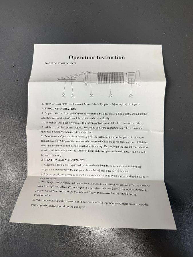 Used PORTABLE ATC REFRACTOMETER GHA-43