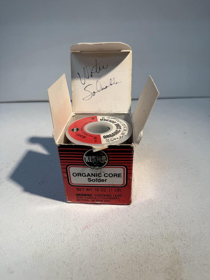 Used Kester Sn63 Solder Wire – .020" Diameter – Flux 331 – 66 Core – QQ-S-571 GHA-78