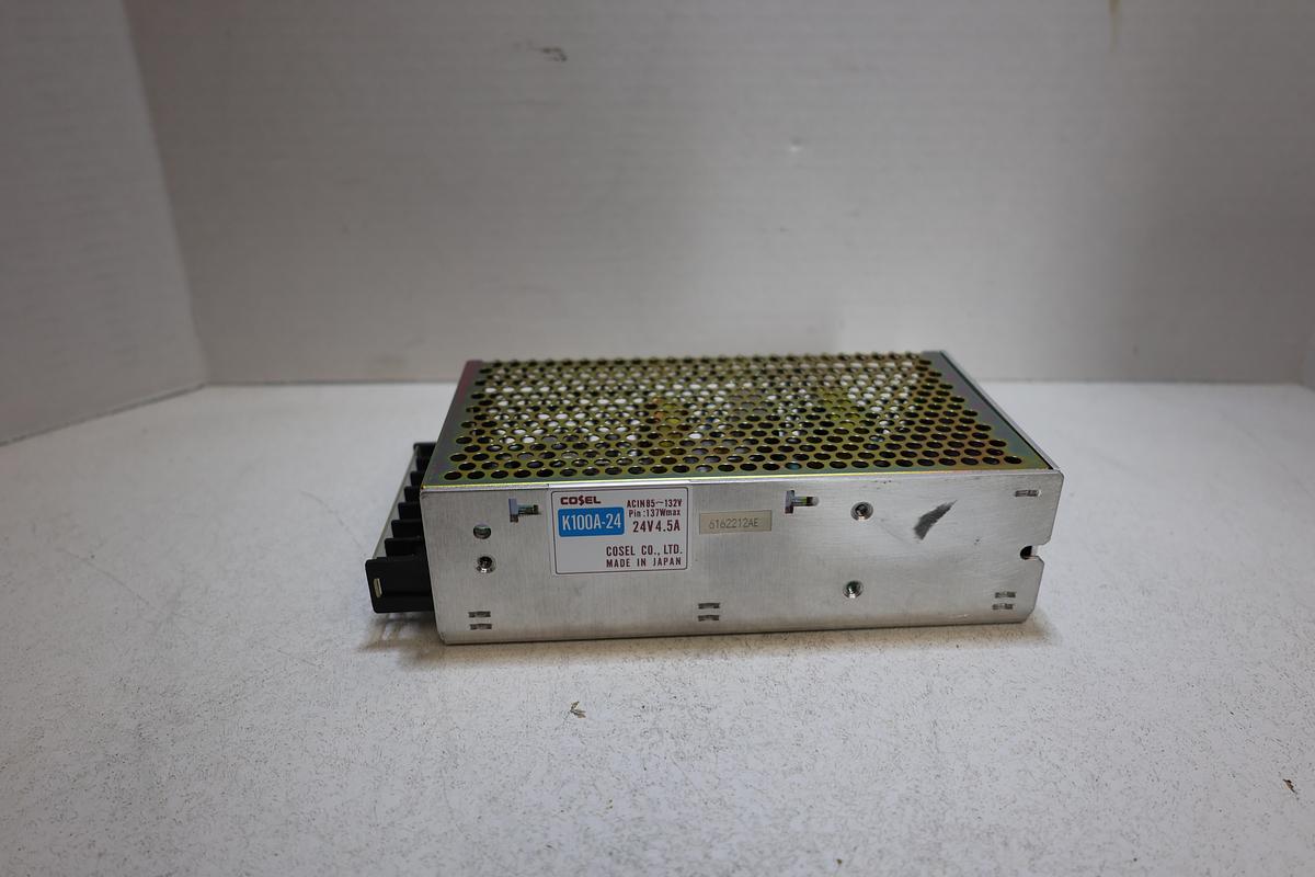 Used Cosel K100A-24 Industrial Switching Power Supply 24VDC 4.5A 85-132VAC