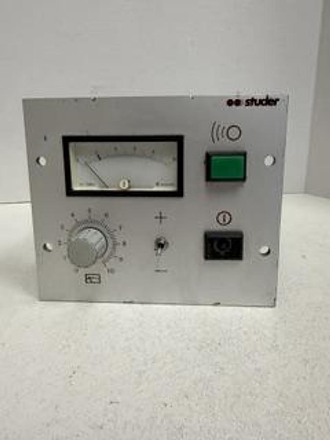 Used Studer Sensitron Type 1300 621 Schema Nr. 1300 624 Fabr. Nr. 1496 220V 50-60Hz GHA-39