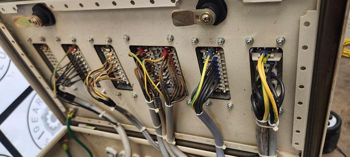 Used 20x12x8 Electrical Box 4 Encl. Gland Plate w/16 SS Connector 16 Pin Male 600 V - GHB-88