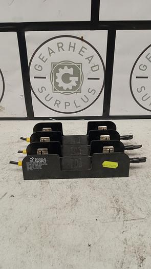 Used Gould Shawmut 60318 3 Pole 600V 30A Fuse Holder GH505