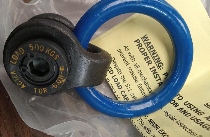 TE-CO AK43565 Side Load Hoist Rings Swivels 360 degrees - Pivots MFGD - GHB-63-D4