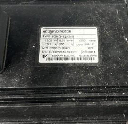 Used Yaskawa SGMG-13A2AB AC Servo Motor - GHC-13