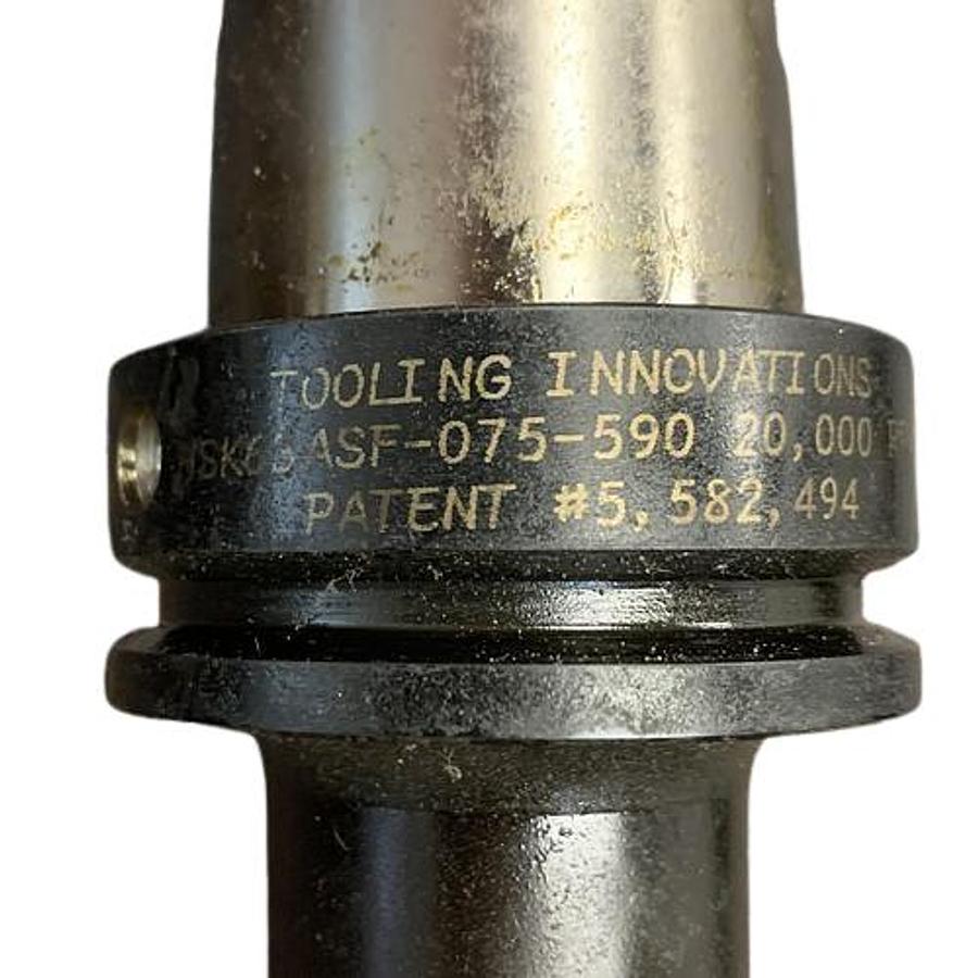 Used Tooling Innovations HSK63ASF-075-590 Shrink Fit Tool Holder GHA-109