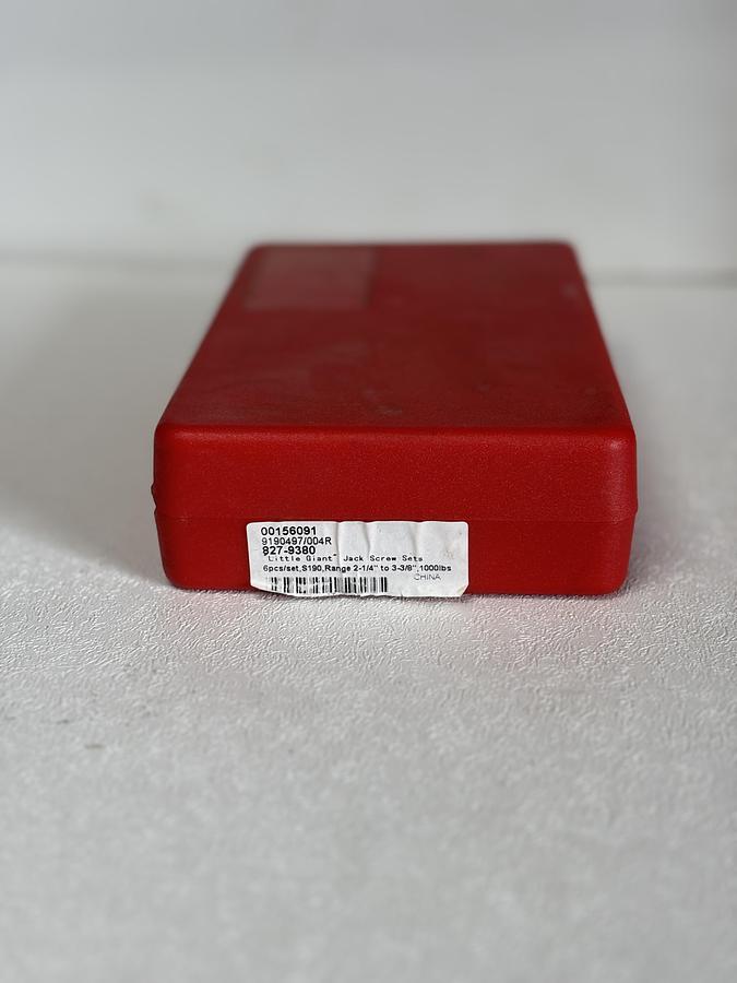 Used Starrett Little Giant Jack Screw Set 6pc S190 Range 2-1/4″–3-3/8″ C#1 GHC-26