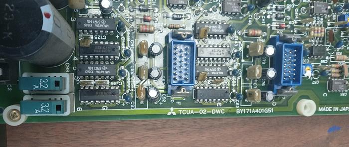 Used MITSUBISHI CONTROL BOARD TCUA-02-DWC BY171A401G51 - GHA-18