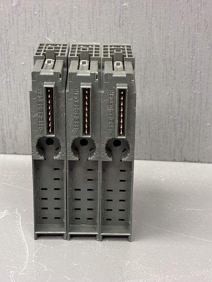 Used (LOT OF 3) Siemens 6ES7 138-4AA01-0AA0 | SIMATIC ET 200S Base Module | GHC-34