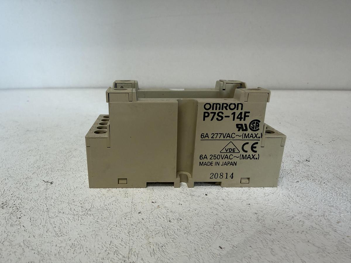 Used (Lot of 5) Omron P7S-14F 14-Pole Relay Socket GHA-179