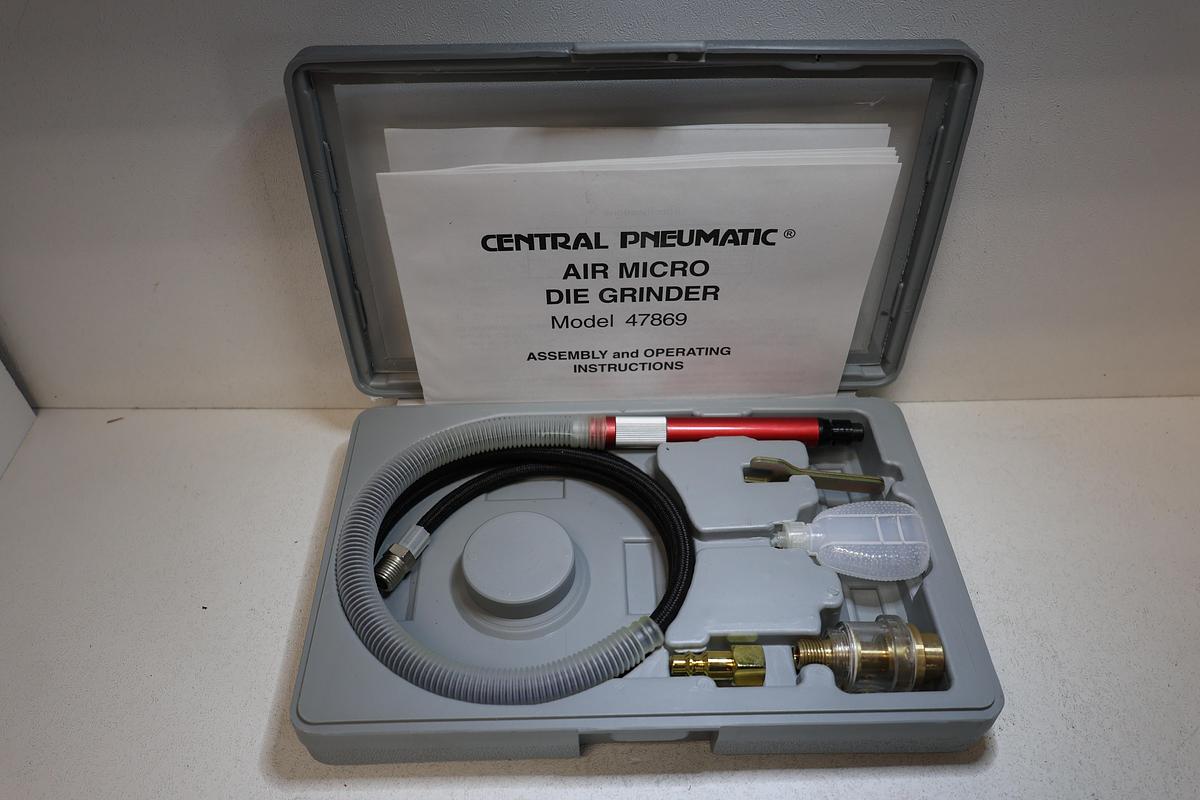 Used Central Pneumatic Air Micro die grinder model 47869