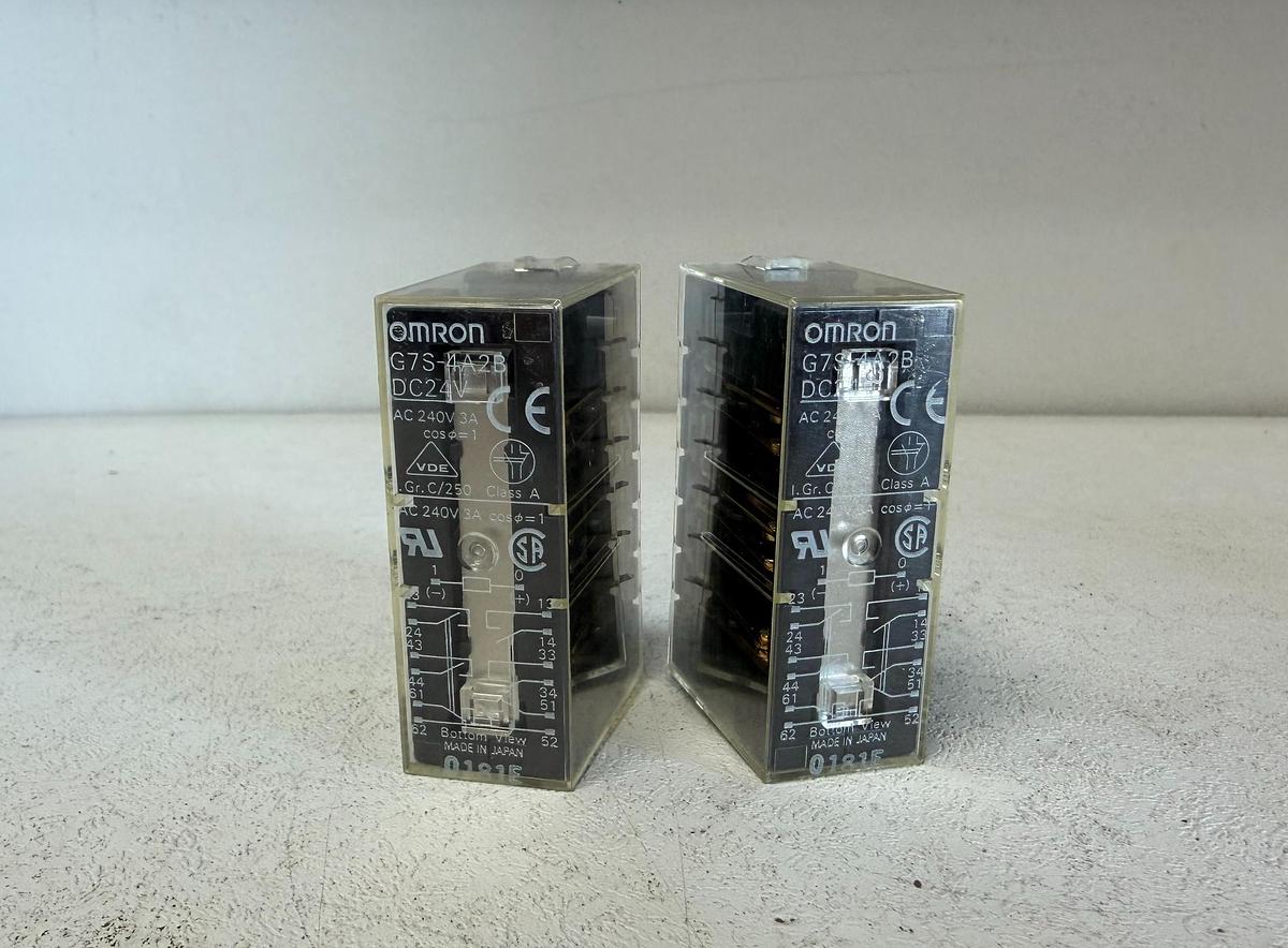 Used (Lot of 2) Omron G7S-4A2B Safety Relay GHA-181 