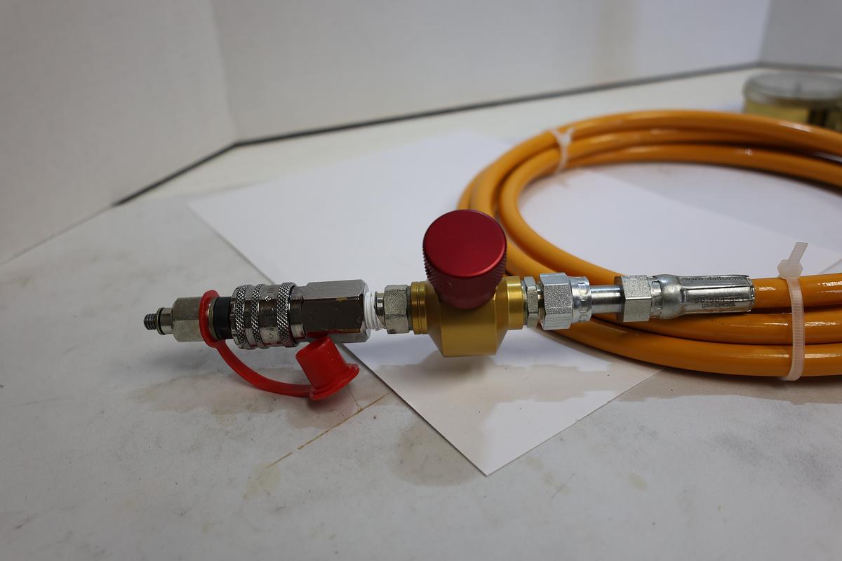 Used Victor SR4J High Pressure Nitrogen Charging Regulator Kit 10' Hose DADCO SV-3G