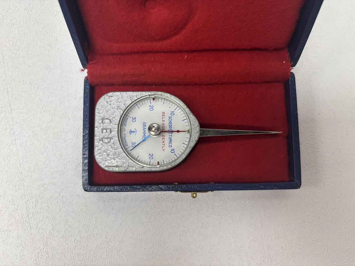 Used Vintage Scherr-Tumico Precision Dial Dynamometer – 30 lb Capacity GHC-27