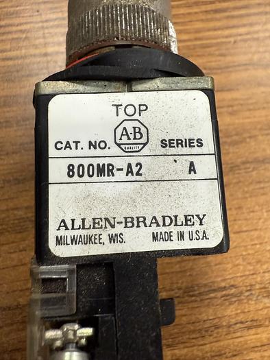 Used ALLEN BRADLEY 800MR-A2 SERIES A PUSH BUTTON PACK OF 5 GHA-156