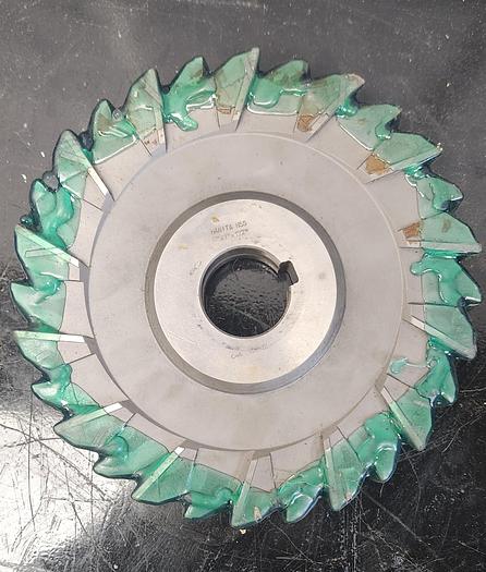 Used Hanita 8"x1"x1-1/4" HSS Milling Cutter Straight Tooth (lot of 2) - GHB-49