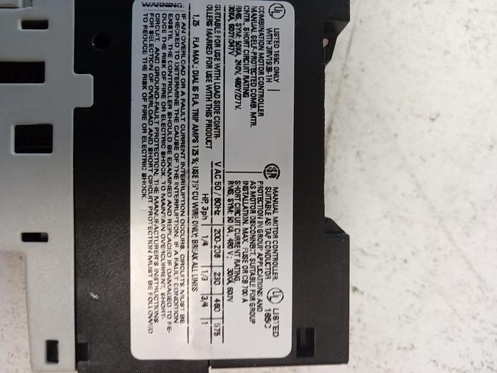 Used SIEMENS 3RV1021-OKA10 Circuit Breaker 50/60Hz GH104