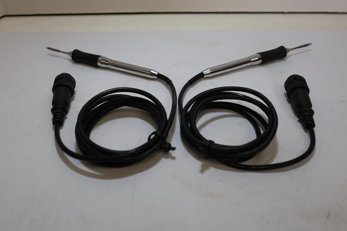 Used Lot of 2 Industrial Soldering Iron Handpieces w/ Tips 5-Pin Connector
