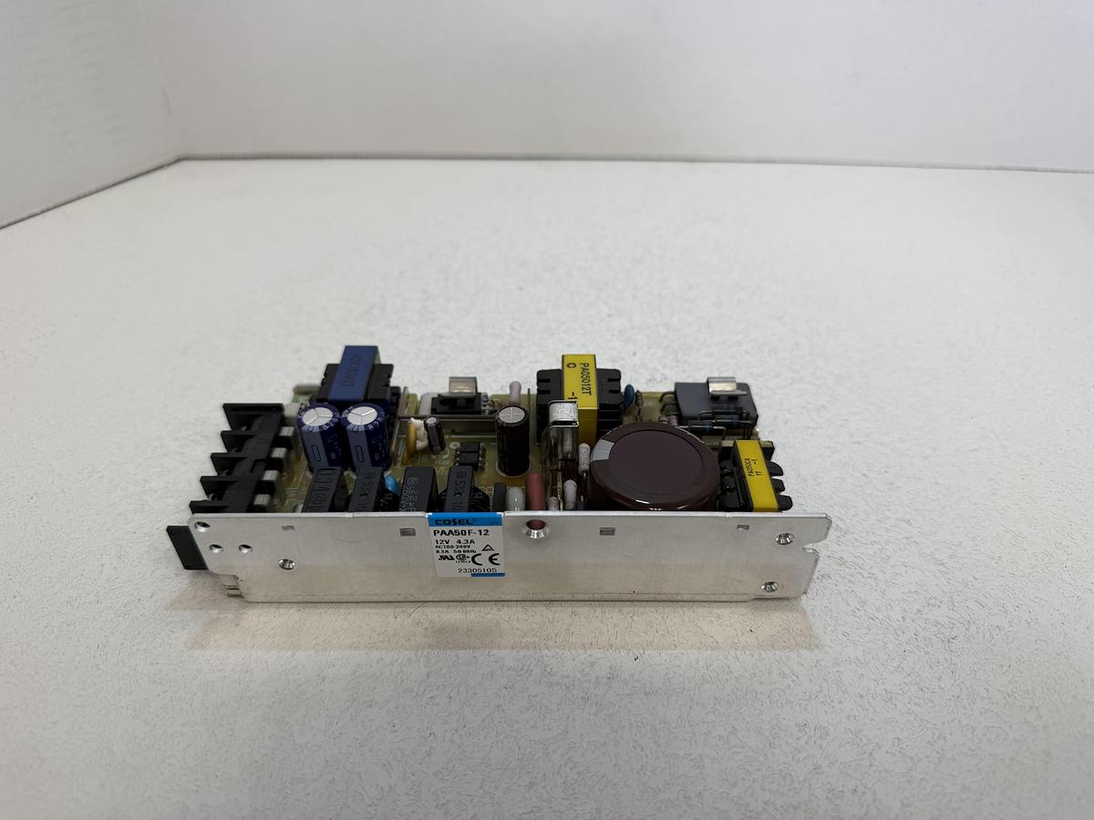 Used COSEL PAA50F-12-N AC/DC Power Supply 12V 4.3A 50W Enclosed Industrial PSU w/Cover