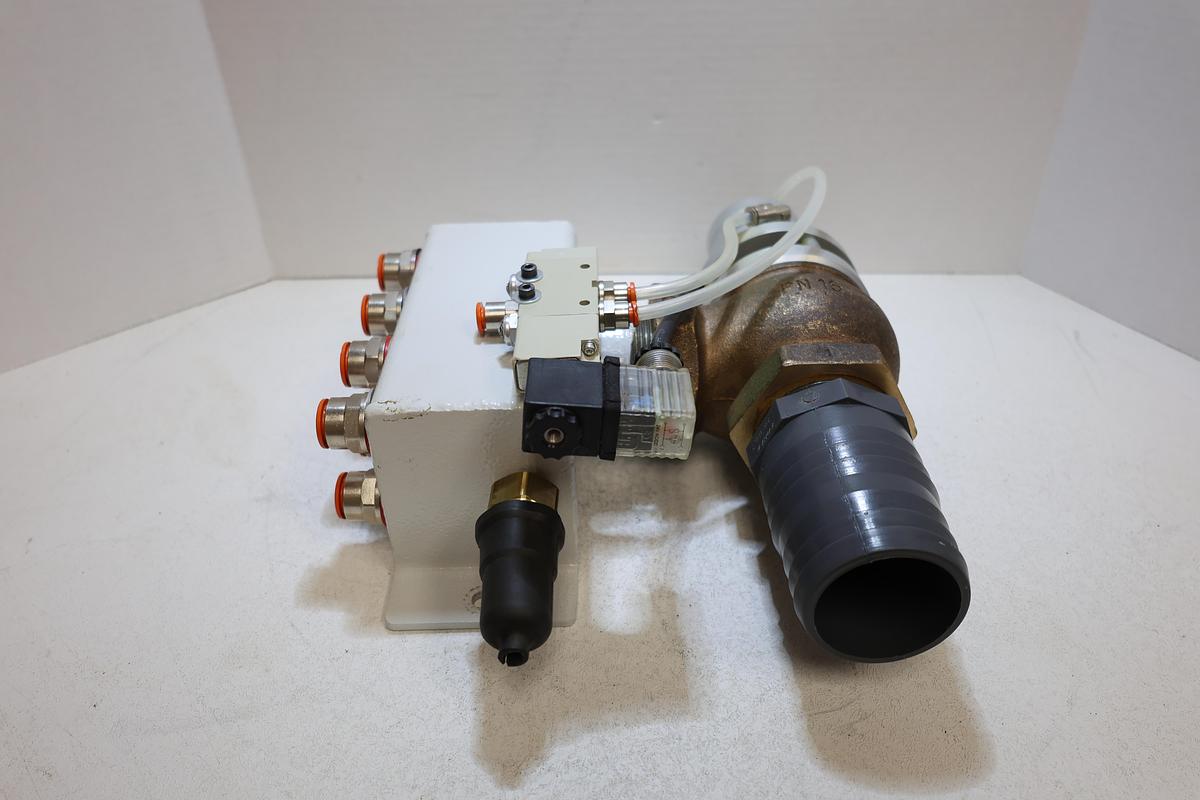 Used UNITEAM CNC Pneumatic Valve Assembly PN16 Vesta Actuator Manifold Used