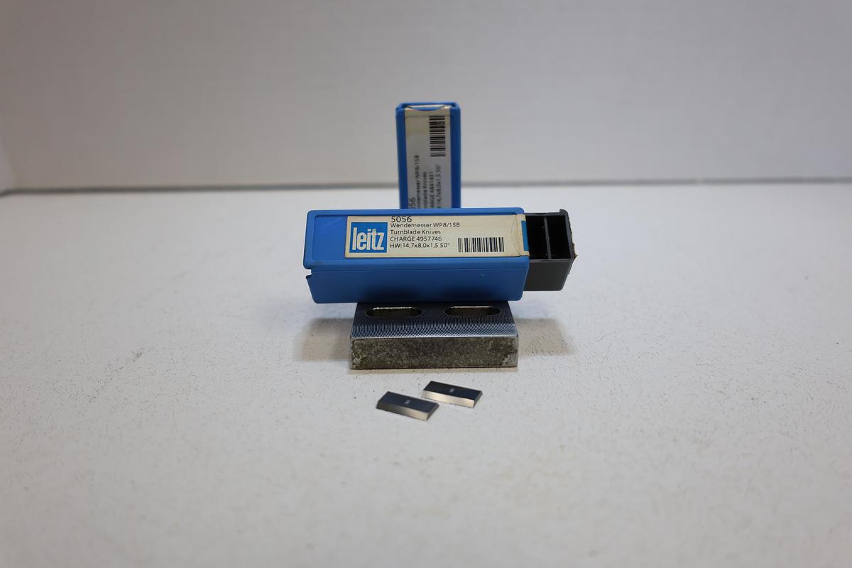 Leitz 5056 Wendemesser WP8/15B Turnblade Knives HW 14.7x8.0x1 19pcs NEW