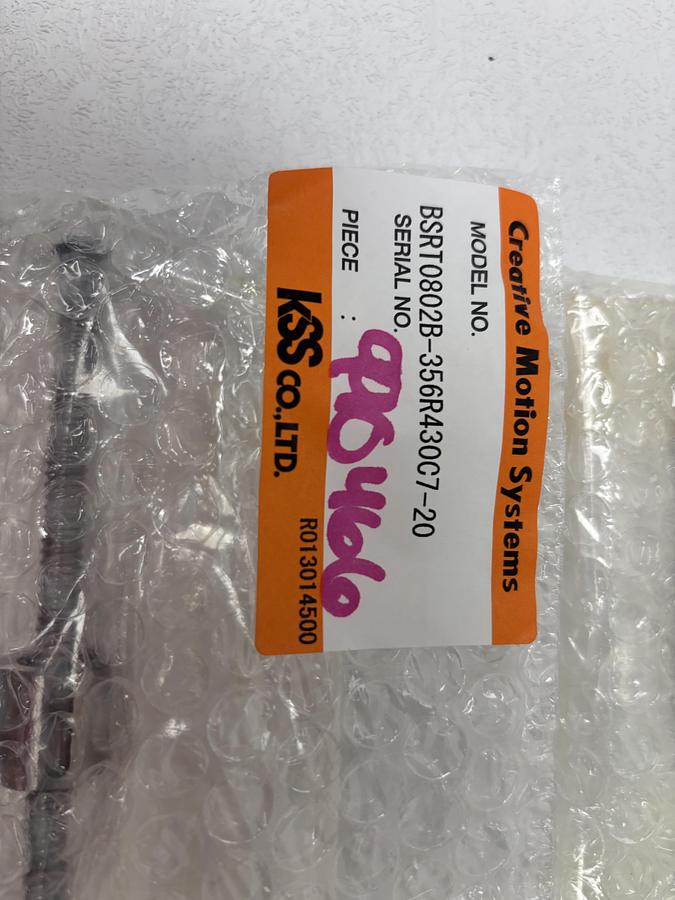 Used Creative Motion Systems SRT0802-356R430C7-20 Ball Screw R013014500 GHC-28