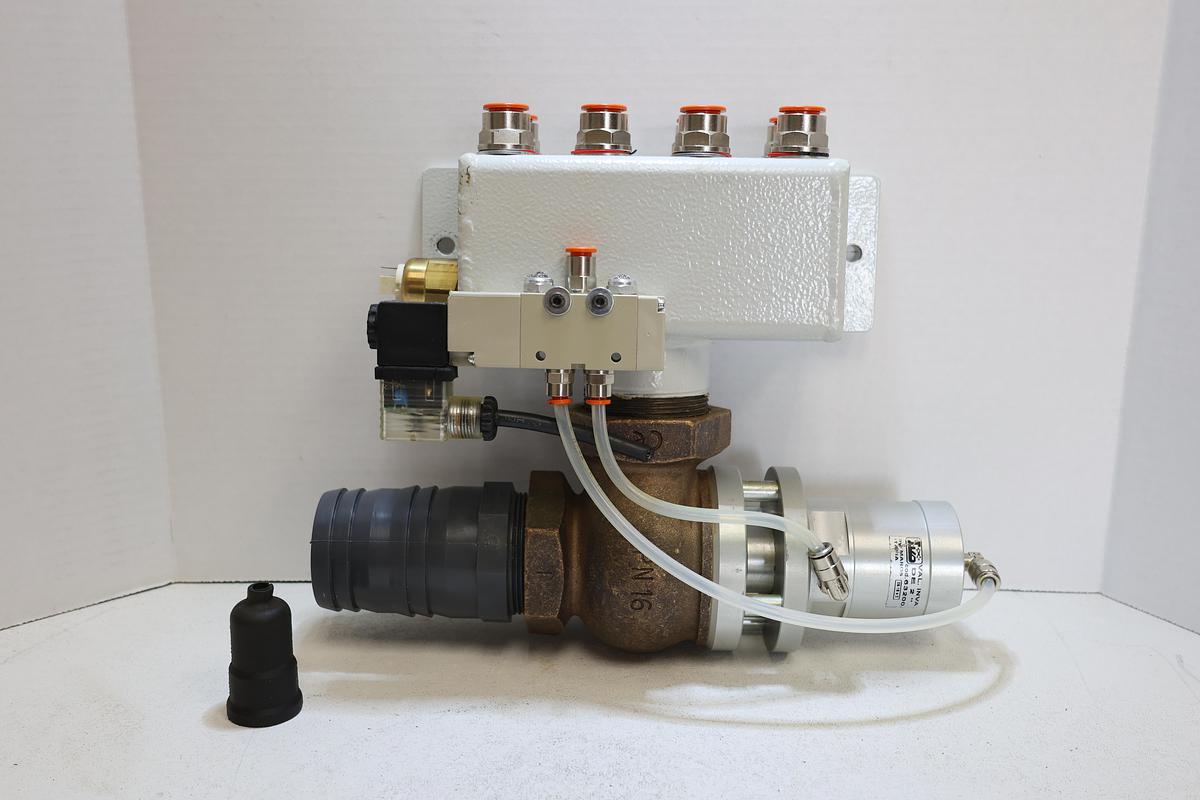 Used UNITEAM CNC Pneumatic Valve Assembly PN16 Vesta Actuator Manifold Used