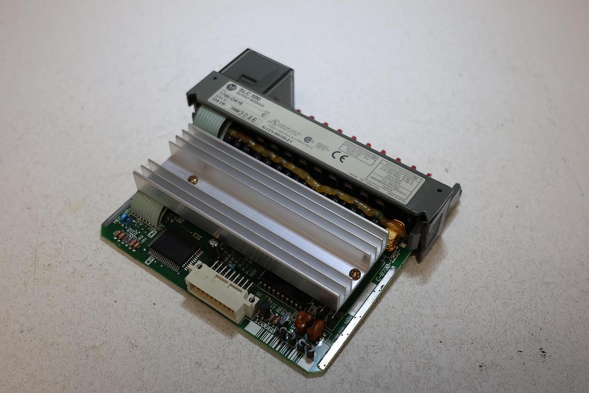 Used Allen-Bradley SLC 500 1746-IA16 Input Module 85–132VAC Ser C PLC GHA-185