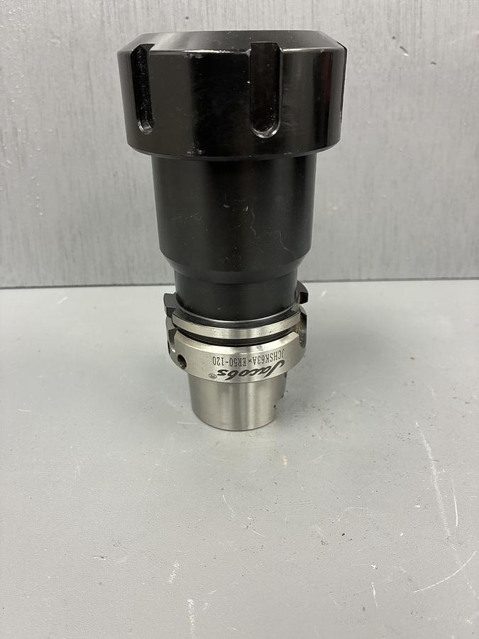 Used Jacobs JCHSK63AXER50-120 Collet Chuck Tool Holder HSKA63 GHC-7