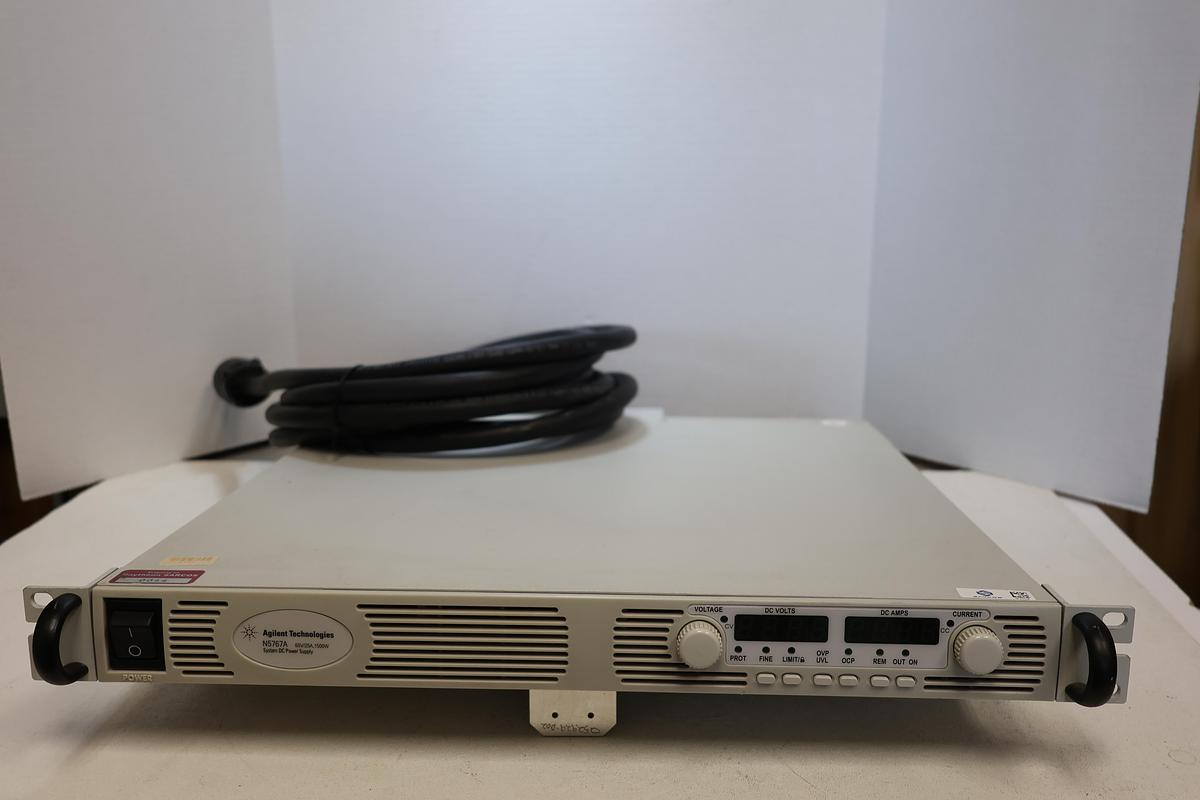Used Agilent N5767A 60V 25A 1500W System DC Power Supply w/ Power Cord