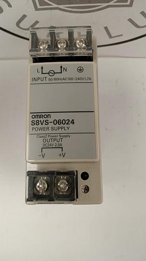 Used Omron S8VS-06024 Power Supply 50/60Hz 100-240VAC 1.7A GH502