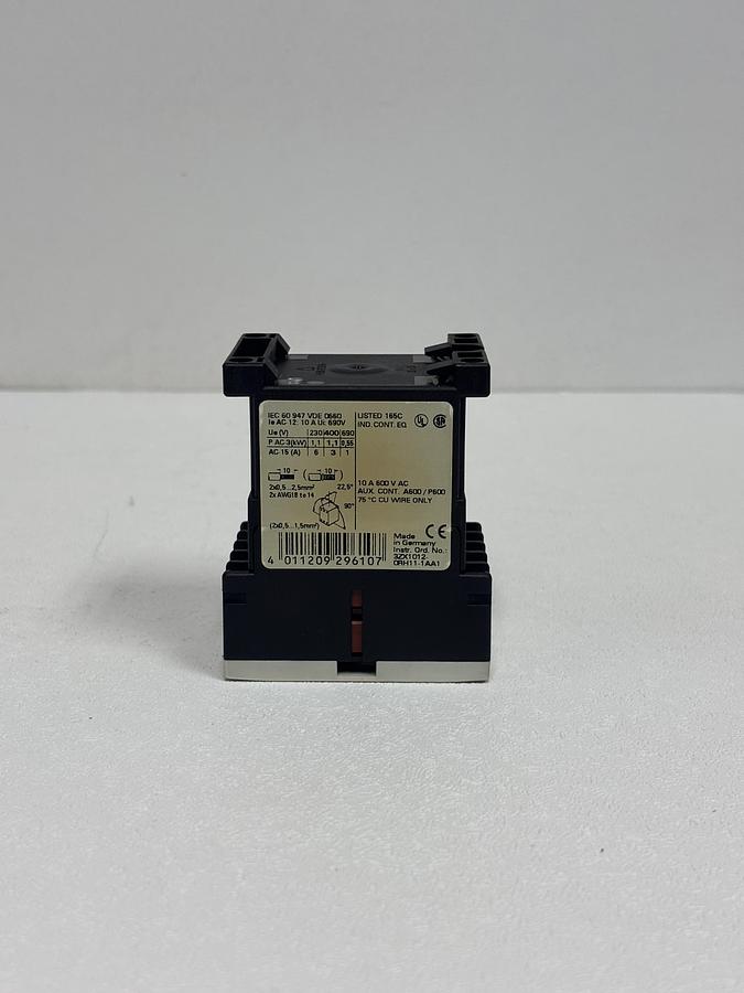 Used Siemens 3RH1140‑2BB40 SIRIUS Contactor Relay GHC-40