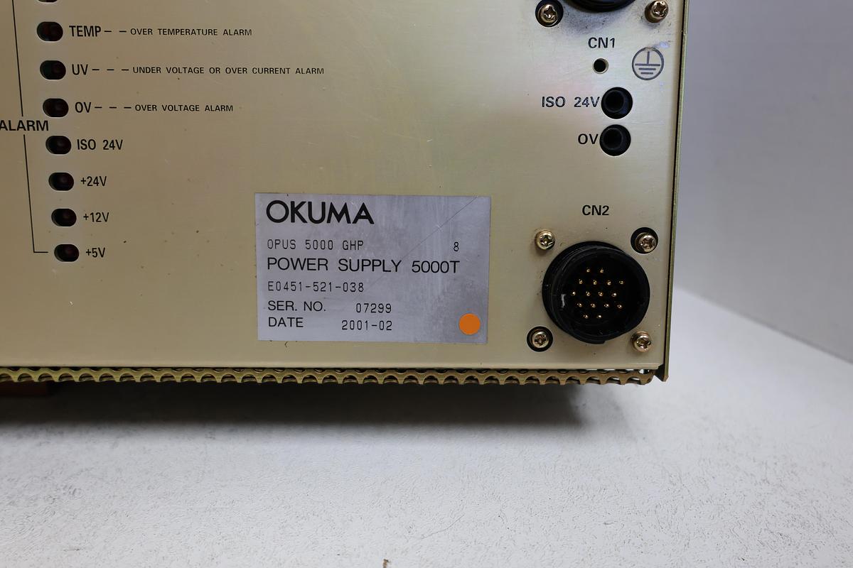 Used OKUMA OPUS 5000T GHP Power Supply E0451-521-038 A911-1202 CNC GHB-74