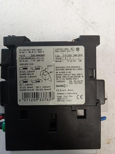 Used SIEMENS 3RT1026-3A Contactor 24V Coil 3RH1921-2FA22 GH118